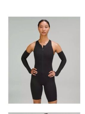 lululemon athletica Black Stretch Arm Warmers with Thumbholes